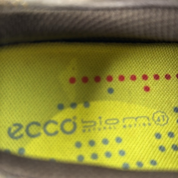 Ecco Brown and Yellow Sneakers with Cushioned biomComfort - Picture 9 of 12